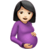 🤰🏻 pregnant woman: light skin tone display on Apple